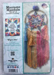 Macrame Mandala Kit Bright Star Pattern Craft. New In Package