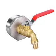 2 Inch Drum Faucet Brass Barrel Faucet With Epdm Gasket For 55 Gallon Drum as shown