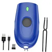 Bluetooth Barcode Scanner Mini 1D Small Portable Barcode Scanner 1D Laser Blue