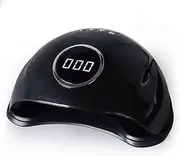 Nail Lamp 48W UV LED Nail Lamp Professional Gel Polish Curing Nail Dryer Lamp with 3 Timer Setting Portable ABS Material Nail Light Fast Drying (Color : Black)