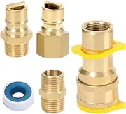 Generic 1/2 Gas Quick Connection Adjustments Tube Fast -Separator, Accessories, Brass for Generator Grill