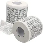 ARTSEWPLY 1set Creative Printed Toilet Paper Fun Pattern Tissue Paper Soft Bathroom Napkins Safe Pulp High Absorption for Guest Use 2rolls