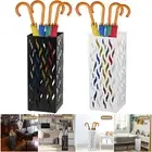 Umbrella Stand Hollowed Umbrella Holder Metal Umbrella Rack Rectangular hamDn