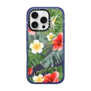 iPhone 16 Pro Impact Case MagSafe Compatible tropical vibe (transparent)