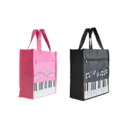 Piano Keys Handbag Music Tote Bag Nylon Waterproof Storing Sheet Books for Te...