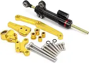 Motorcycle Handlebar Steering Damper for CB650R 2018 2019 2020 2021 Motorcycle Steering Stabilize Damper Bracket Mount Adapter Kit(981)