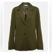 MAXMARA Leisure Cluny jersey blazer in Olive Green