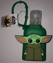 Star Wars Baby Yoda Grogu Silicon Carrying Holder Case Mini 1oz Hand Sanitation