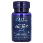 Life Extension, Low Dose Vitamin K2 (MK-7), 45 mcg, 90 Softgels