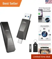 1TB USB 3.2 Solid State Flash Drive 1000MB/s High Speed USB C+ USB 3.2 Gen2 D...