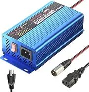 24V 5Amp Smart Automatic Battery Charger, Portable Battery Maintainer with XLR Connector for Car Boat Lawn Mower Marine Scooter Wheelchair Motorcycle eBike