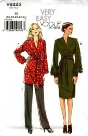 Vogue Sewing Pattern 8825 V8825 Dress Tunic Pants Pattern Size 16-24 NEW