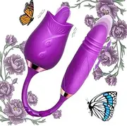 Rose Adult Tool for Women Rechargeable Quiet 20 Powerful Mode 10 Insert 10 Sucking 2025 Update Adult Tool Rose Red Toys Relaxing Sucking Toy for Couple Women Men Adults