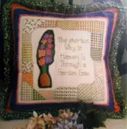 Rosewood Manor GLAD GLADIOLA Cross Stitch Leaflet Chart PLUS Applique Patch
