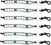 WESIEVYA 6pcs Golf Score Counter Stylish Key Chain Clip Beads Precision Tracker for Analyzing Game Strategy for Beginners and Golf Enthusiasts