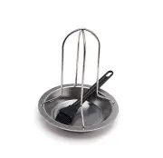 GrillPro Stainless Steel Chicken Roaster and Silicone Basting Brush Set 41333