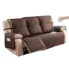 Genina Waterproof Recliner Sofa Cover 3 Seater Non-Slip, Reclining Sofa Cover...