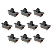 Vertical Slide Switch SPDT 1P2T 3 Pin Terminals 2 Position PCB 25 Pcs/6mm