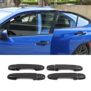 For Subaru WRX 2021-2023 ABS Carbon Car Front Smart Lock Door Handle Trim Cover
