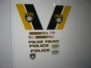 New Jersey Human Services Police Patrol Vehicle Decals 1:43