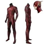 Injustice 2 The Flash Barry Allen Jumpsuit Cosplay Costume Stretchy 3D Bodysuit
