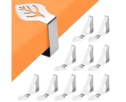 Leaf Shape Picnic Tablecloth Clip Outdoor Stainless Steel Decorative Cover Clamp Pin for Party Wedding Restaurant Camping Essential Accessories