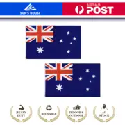2PCS 90X60cm Australian Flag Polyester Heavy-Duty Outdoor Aussie House Flag