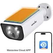 Wansview 3MP Solar Security Camera Wireless Home WiFi Outdoor AI Human Detection