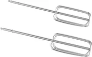 NOLITOY 2 Pcs Hand Mixer Attachments Stainless Steel Beaters for Egg Mixing and Dough Kneading Fit for Electric Drills Versatile Kitchen Accessories