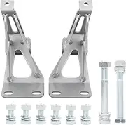 6372MP-SM Engine Sheet Metal Mounts Brackets Kit with Mounting Bolts Compatible with 1963-1972 Chevy C10 | GMC Truck-Designed for LS V8 Engines(Exclusively with Small Block Models)