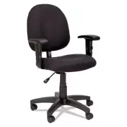 Alera� Alera Essentia Series Swivel Task Chair with Adjustable Arms, Black