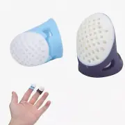 SoftGuard Thimble Duo: Silicone Comfort Tips for Sewing, Embroidery, Paperwork &