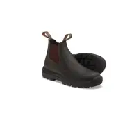 490-050 Soft Toe Elastic Side Slip-on Boot, Water Resistant, Kick Guard, Stout