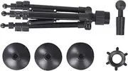 Wig Stand Tripod With Suction Cups Adjustable Mannequin Head Stand Manikin Head Tripod Stand Portable Cosmetology Hairdr Ing Training Mannequin Head Stand Black