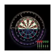 Accudart Nighthawk 2 in 1 LED/Blacklight Bristle Dartboard Surround Set - Off...