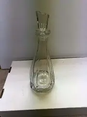 Stunning asymmetrical crystal decanter. "Windswept" by Mikasa. Hefty 5 pounds.