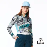 在飛比找momo購物網優惠-【Lynx Golf】女款歐洲進口布料經典時尚印花造型配布設