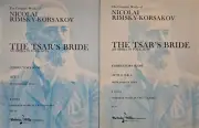 Rimsky-Korsakov The Tsar's Bride Complete Opera 2 volumes Full Conductors Score