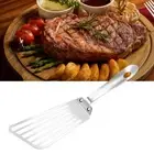 Slotted Fry Fish Shovel Long Handle Steak Turner Frying Spatula Iron Skillet