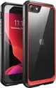 【日本代購】SUPCASE iPhoneSE 2020 (第2代)殼/iPhone8 殼/iPhone7 殼美國軍MIL規格取得減震Unicorn Beetle 系列透明/紅色