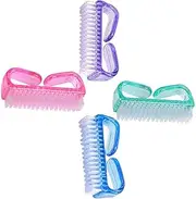 Baluue 4pcs Hand Brushes for Nails Nail Brushes Nail Clean up Brushes Nail Scrubbers Brush for Nails Scrub Brushes Nails Nail Equipment Nails Dust Cleaning Brush Manicure Brush Plastic