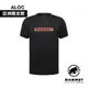 【Mammut 長毛象】QD Logo Print T-Shirt AF 快乾短袖T恤 男款 黑PRT2 #1017-02012-00254