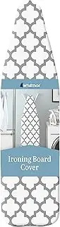 Whitmor Deluxe Ironing Board Cover and Pad, Medallion Gray