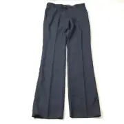 T.O Boy Dress Pants Flat Front Navy Blue Size 20 Short Formal Church Flat Front