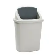 40L Swing Bin Home Office Kitchen Rubbish Waste Basket Garbage Trash Can Cleaning