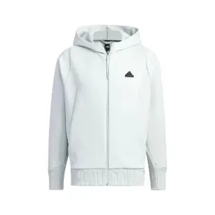 【adidas 愛迪達】外套 ZNE COLD.RDY Jacket 男款 灰 黑 連帽外套 拉鍊口袋 保暖 愛迪達(IQ1378)