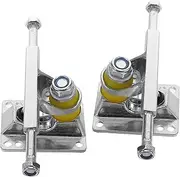 1 Pair Skateboard Bridge Bracket Skateboard Rack Replacement Trucks Skateboard Truck Bicycle Surfboard Racks Skateboard Wheel Holder Snowboard Storage Rack Silver Aluminum Alloy