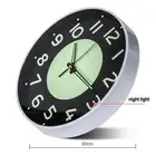 Luminous Decor Wall Clock for Bedrooms or Living Rooms with Clear View