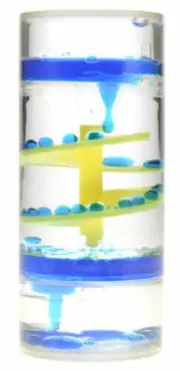 Liquid Motion Bubbler Spiral Cylinder (BLUE)