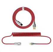 AviationPlug TYPE-C Interface Cable Detachable Mechanical Keyboard Metal USB Head Braided Stretchable Data Cable